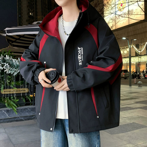 不起球不褪色夹克外套