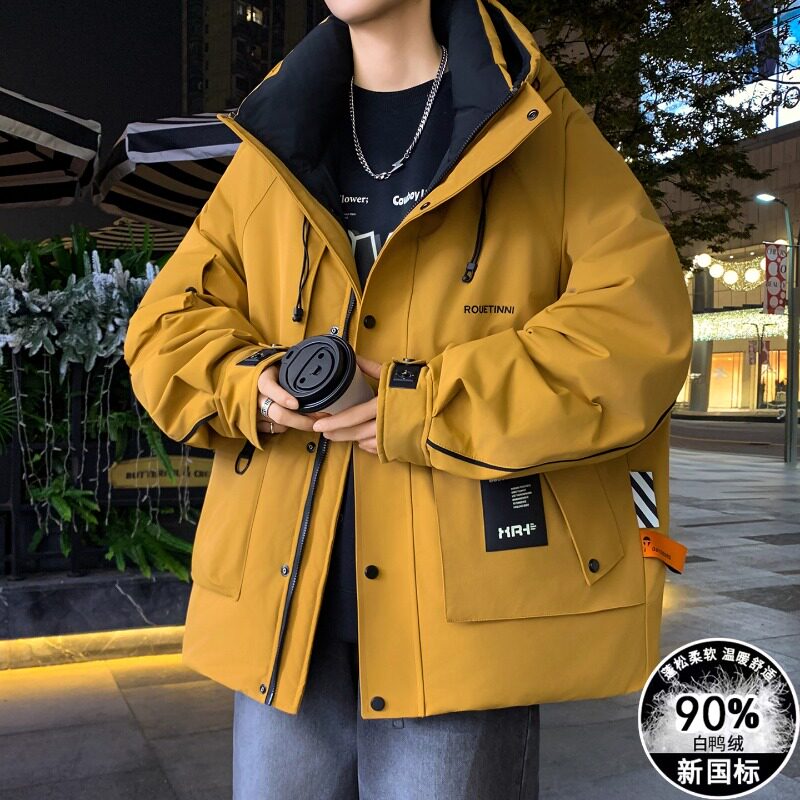 不起球不褪色加厚羽绒服外套