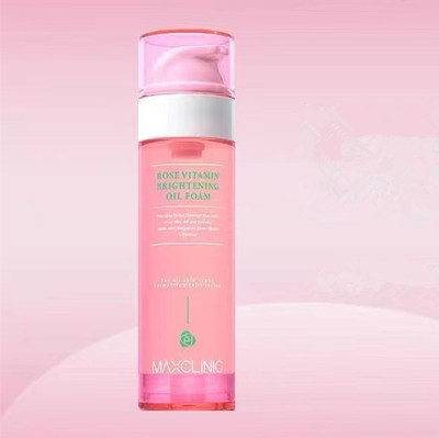 MAXCLINIC玫瑰精油洗面奶 维生素洁面泡沫110ml韩国进口温和卸妆