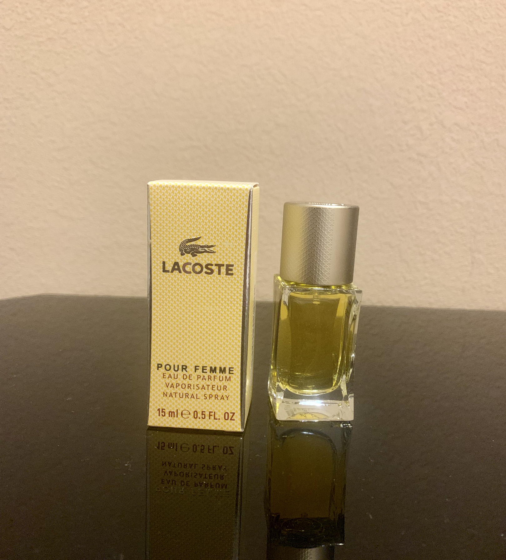 法国LACOSTE时尚坦白女士淡香水15ml 鳄鱼香水经典清新