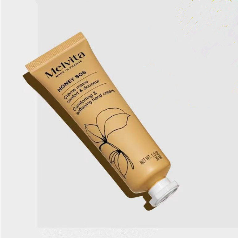 Melvita蜜葳特花蜜润手霜30ml 蜂蜜舒缓滋润保湿护手霜法国进口