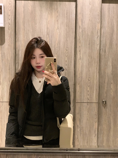 BOOMLIMIT黑色幽默 轻便保暖面包羽绒服 极简设计感黑色立领短款