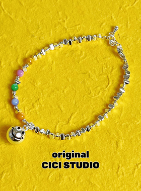 CICI原创设计笑脸手链女ins小众高级感简约百搭个性闺蜜情侣礼物