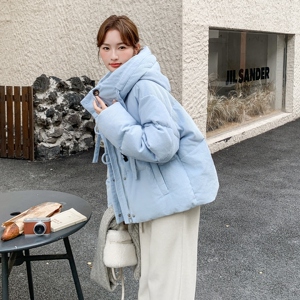 2025蓝呼呼流行牛角扣灯芯绒连帽女羽绒 B127A-8019-P320K480图片