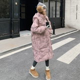 2025炸街款印染长款羽绒服女B127A-8030-P355K533，女装羽绒服，浙宝127A