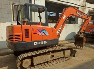 挖机斗山大宇DH55/60/70/80-7新款全车车标贴纸斗山新款黑标贴纸