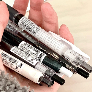 日本ZEBRA斑马黑笔按动顺滑黑色大容量高颜值中性笔JJ15用笔芯0.5