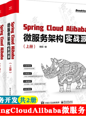 Spring Cloud Alibaba 微服务架构实战派(上下册) 微服务架构全栈技术 SpringCloud框架开发 Java工程师入门手册  微服务架构书籍