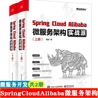 Spring Cloud Alibaba 微服务架构实战派(上下册) 微服务架构全栈技术 SpringCloud框架开发 Java工程师入门手册  微服务架构书籍