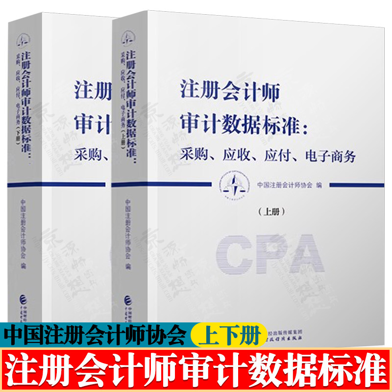 注册会计师审计数据标准 采购应收应付电子商务 中国注册会计师协会 注册会计师审计准则 注册会计师审计数据规范体系指南书籍