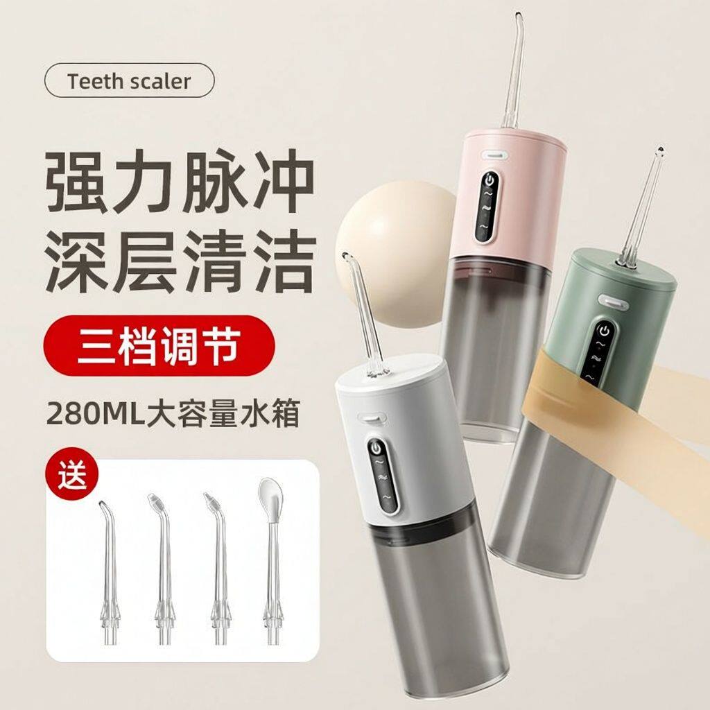 电动冲牙器便携式清洁牙齿水牙线清洁牙结石洗牙器家用洁牙缝神器