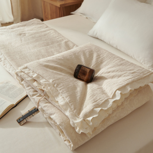 小义優品全棉大豆被子棉麻空调被纯棉被芯棉被夏凉被学生宿舍夏被