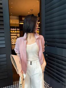 100%亚麻衬衫2026春夏新款时尚翻领宽松显瘦百搭休闲衬衫纯色上衣