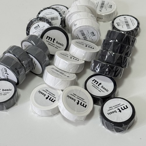 MT基础款纯色胶带手账拼贴