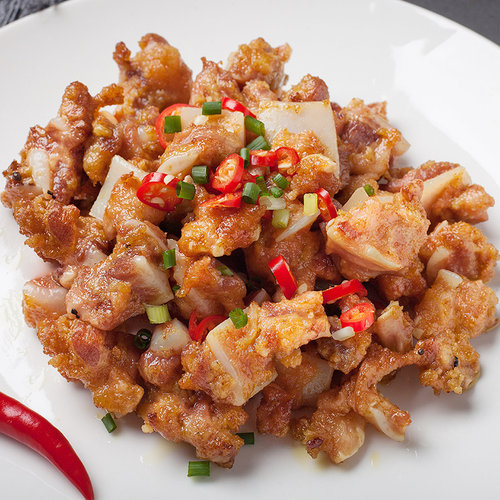 孜然脆骨猪软骨酒店半成品菜食材