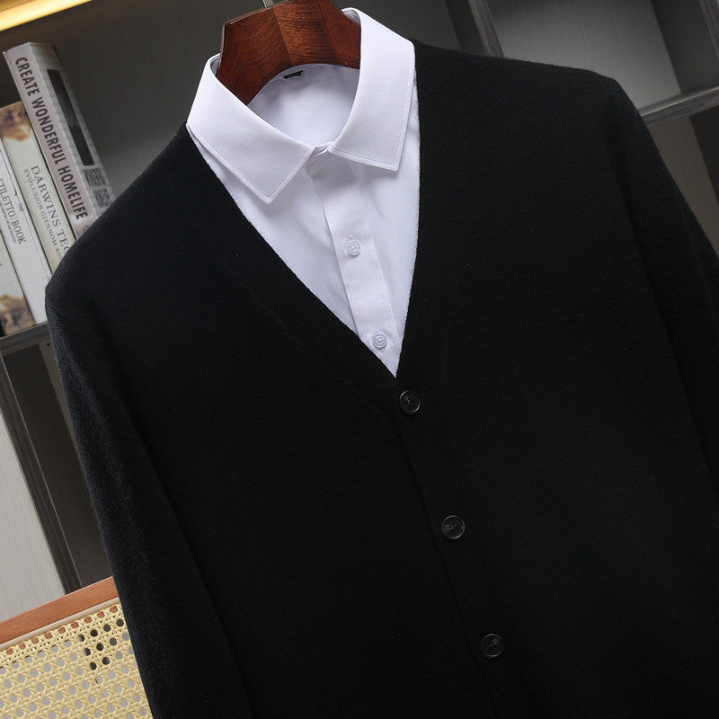 针织开衫男春秋季薄款V领衫高端休闲男士毛衣外套,男装,针织衫/毛衣,淘宝优惠券,粉丝福利购,淘宝优惠卷