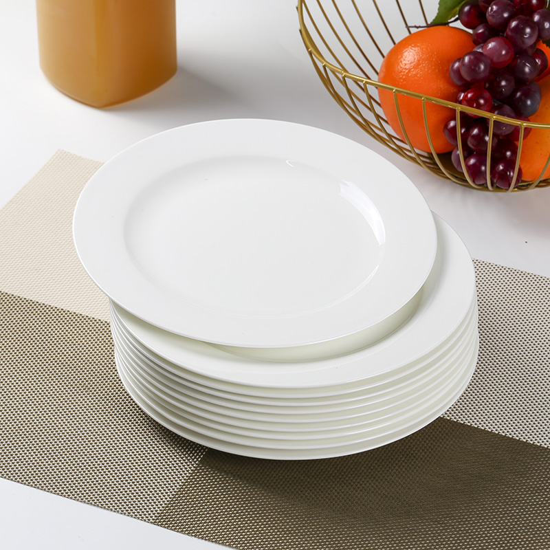 平盘梓鑫陶瓷菜盘西餐盘圆形盘子