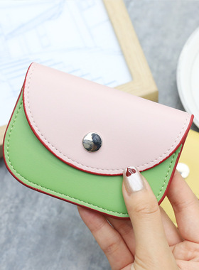 ins风韩国aeiou小众设计师高颜值卡包小清新百搭短款小钱包卡包