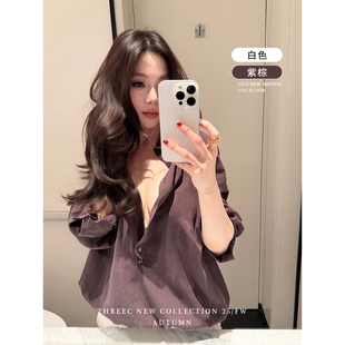 三喜threec 94莱赛尔6亚麻“心电感应”满足通勤与约会的衬衫