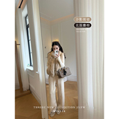 三喜threec法式 时髦感气质狐狸毛马甲皮草女2025冬季 毛毛保暖外套