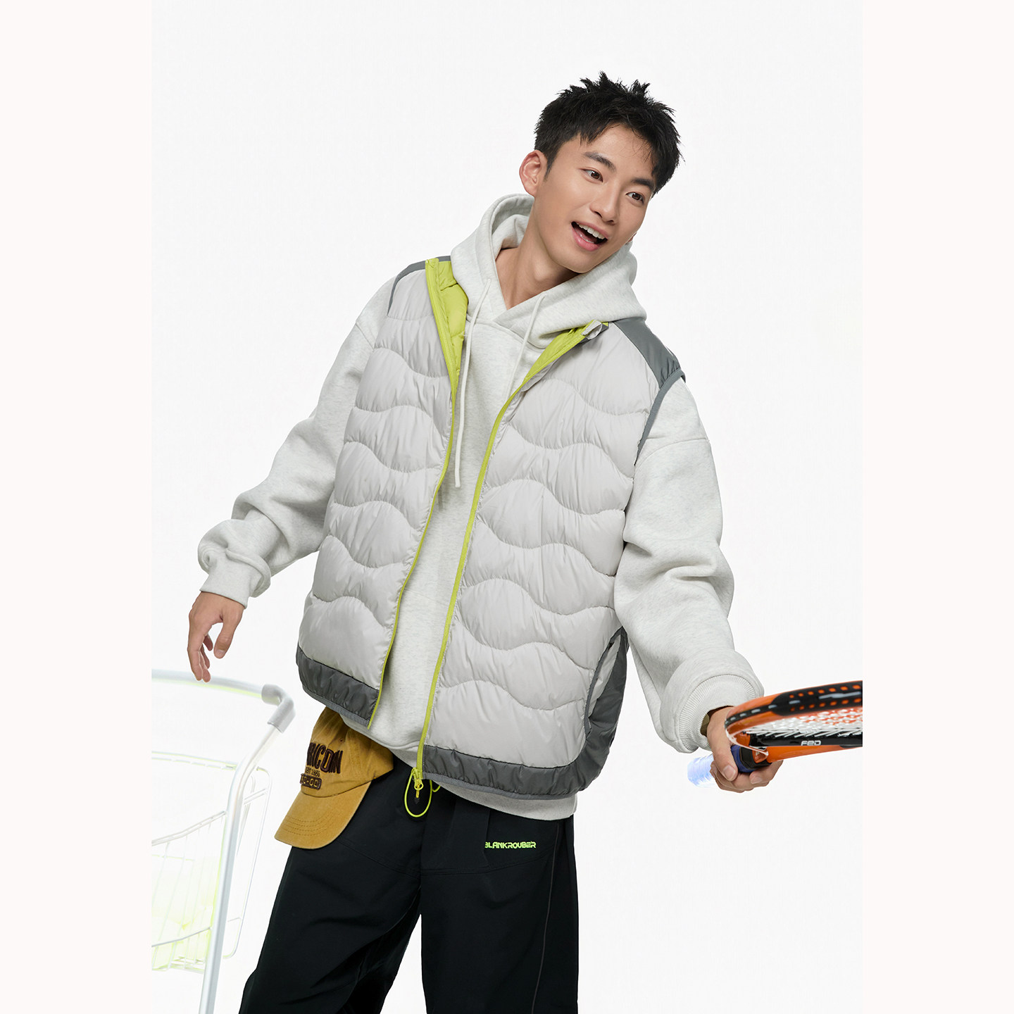 ARTANNIE 防泼水90白鸭绒背心男款冬季户外马甲撞色轻量化羽绒服