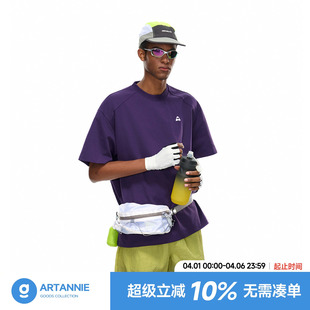 夏季 ARTANNIE 美式 重磅休闲宽松印花短袖 t恤 户外运动基础正肩半袖