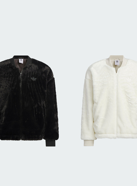 阿迪达斯N FUR JKT U复古保暖运动宽松夹克外套 JD3776 JD3777