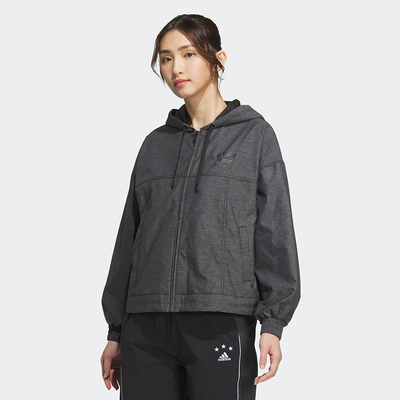 Adidas阿迪达斯VERBIAGE JACKET女子运动休闲连帽夹克外套 IK3473