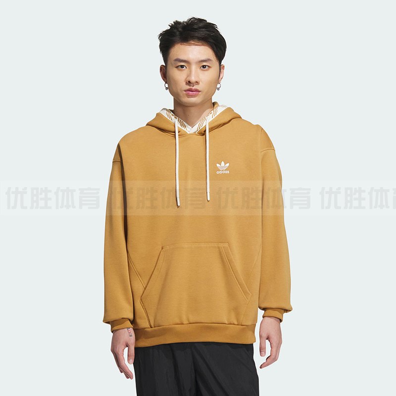 Adidas阿迪达斯 NEW FT GFX HOOD 男女运动休闲连帽套头衫 IX4216