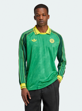 阿迪达斯CFC LS JSY凯尔特人足球休闲文化运动长袖球衣 IT4221