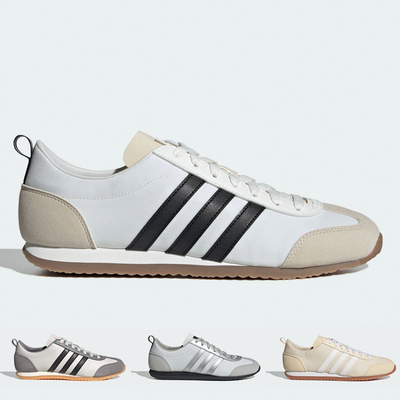 adidas阿迪达斯VS JOG 2.0男女复古薄底运动休闲鞋JI2436 JI2437