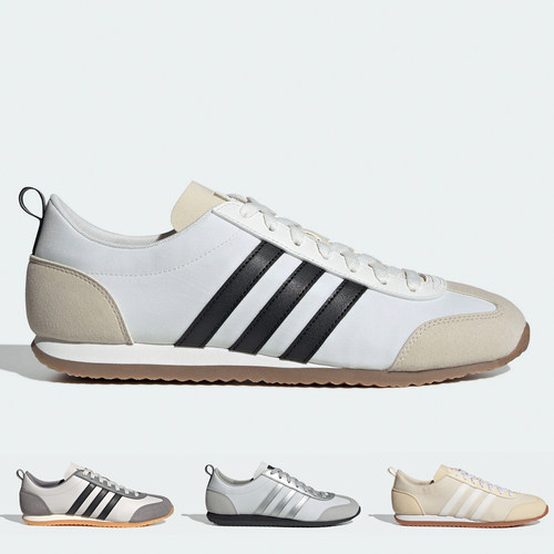 adidas阿迪达斯VS JOG 2.0男女复古薄底运动休闲鞋JI2436 JI2437