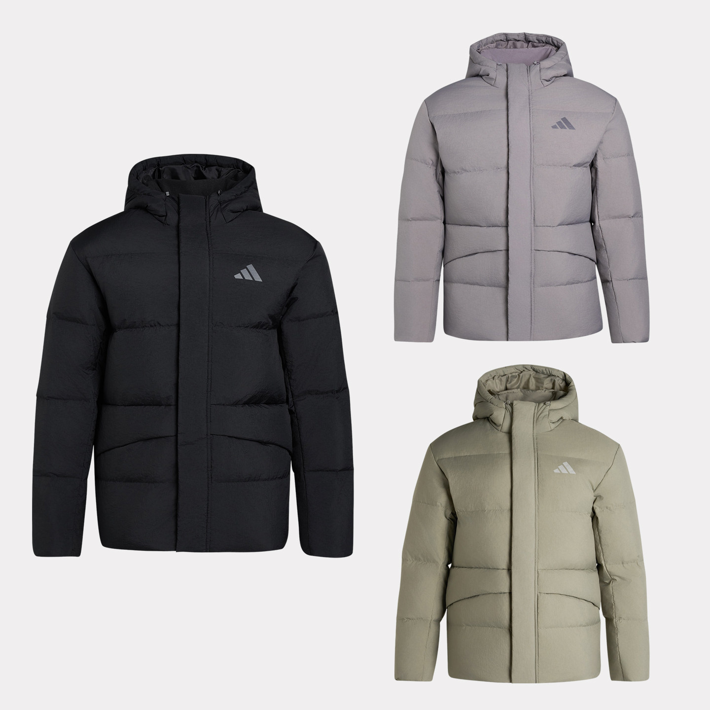 阿迪达斯V DOWN JKT保暖运动休闲连帽鸭绒羽绒服KR0936 KQ5519