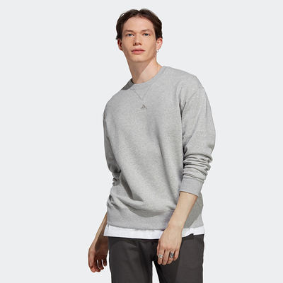 阿迪达斯M ALL SZN SWT运动休闲宽松长袖圆领卫衣套头衫 IC9806