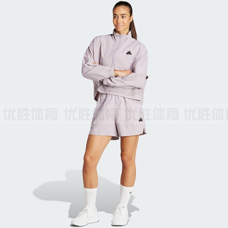 Adidas阿迪达斯 W GAMETIME S TS女子运动休闲透气长袖套装IS0918