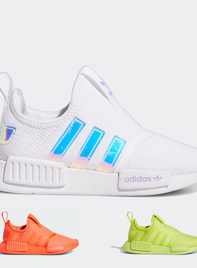 阿迪达斯NMD三叶草儿童中小童网面透气减震轻便运动休闲鞋GX3317