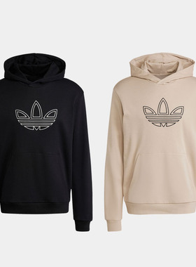 Adidas阿迪达斯OUTLINE HD男子舒适运动连帽套头衫 JJ1505 JJ1506