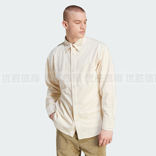 阿迪达斯ADICOLOR CORDUROY SHIRT男子灯芯绒运动长袖衬衫 IM4444