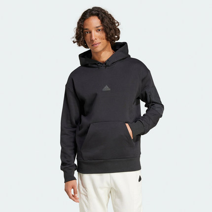 Adidas阿迪达斯M CE FL HD加绒运动休闲连帽卫衣套头衫 IY1501