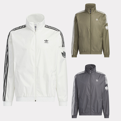 阿迪达斯 春秋新款运动休闲防风透气立领夹克外套JI7533 JI7535