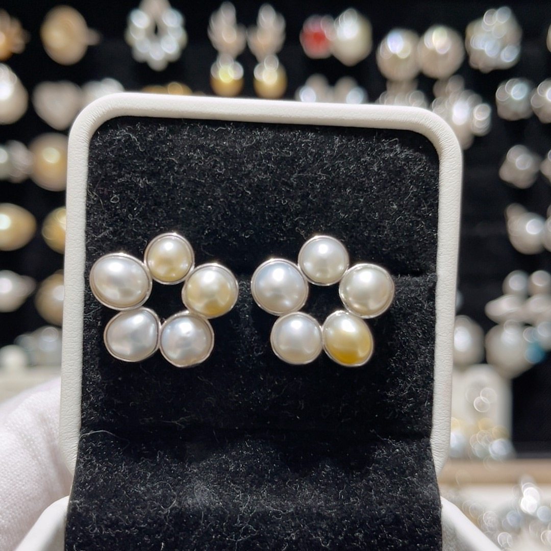 天然海水金珠澳白无核keshi五珠包镶耳钉S925银包镶,珠宝/钻石/翡翠,耳饰,淘宝优惠券,粉丝福利购,淘宝优惠卷