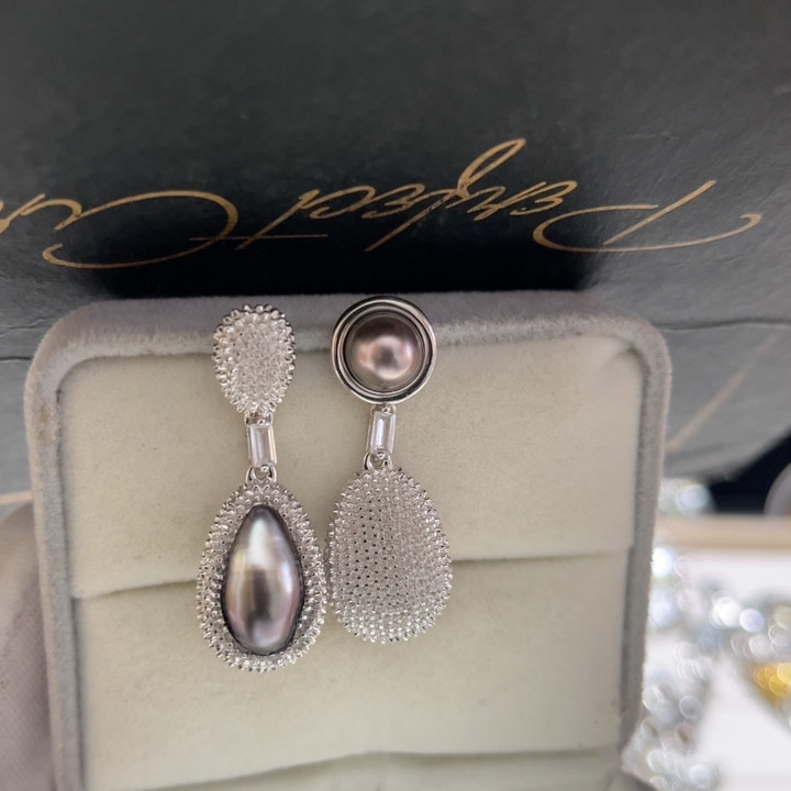 大溪地无核keshiAB款包镶耳钉,珠宝/钻石/翡翠,其他,淘宝优惠券,粉丝福利购,淘宝优惠卷