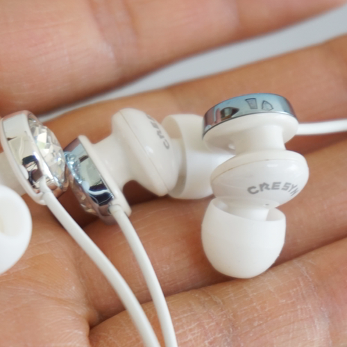 原装韩国可立新耳机入耳式水晶耳塞适合女生解析力高颜值高erji