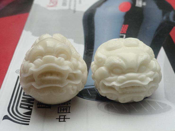 象牙果 手工菩提子挂件手把件精雕貔貅汽车大果雕刻纯白吊坠特价