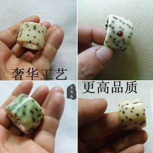 燕思南纯手工千眼菩提扳指男女精品高抛指环亮度大现场加工送礼盒