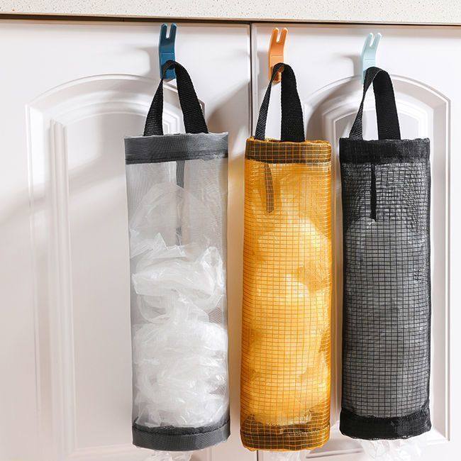 厨房收纳神器塑料袋垃圾袋收纳袋壁挂式鞋套整理袋墙上收纳挂袋