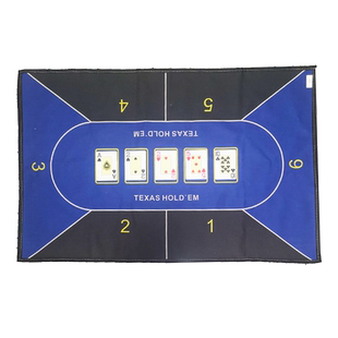 来生财德州扑克筹码桌布垫梭哈台布加厚桌布毯游戏骰子骰宝台6人