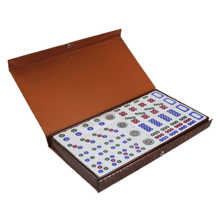 42MM麻将筒子牌40张家用手搓40mm大号水晶亚克力筒子麻将牌二八杠