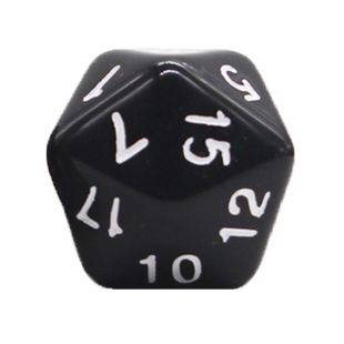 多面骰子 桌游游戏道具coc跑团dnd彩色筛子数字色子20面 二十面