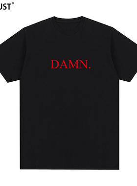 Kendrick Lamar短袖T恤肯德里克拉马尔黑人Damn嘻哈功夫肯尼男女